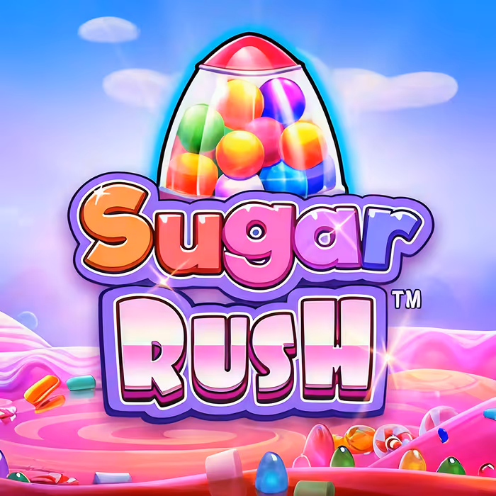 Sugar Rush süßes Thema-Slot mit Cluster Pays und Kaskaden-Mechanik